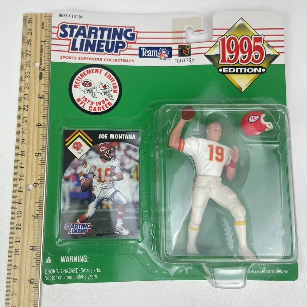 1995 Kenner Starting Lineup JOE MONTANA Retirement Edition Kansas City Chiefs